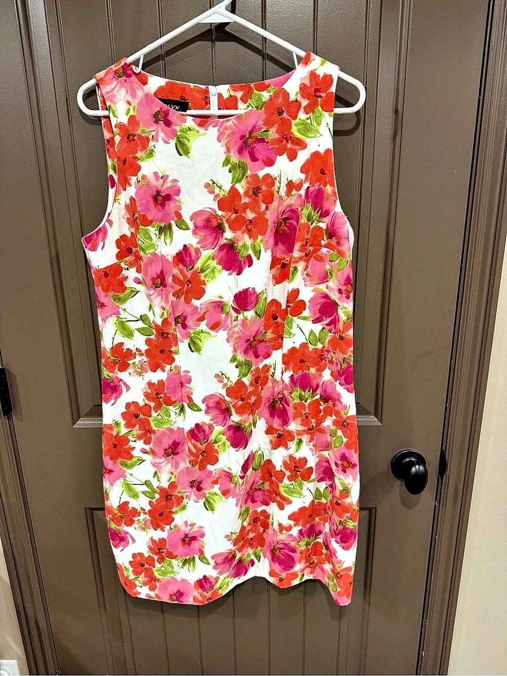 ALYX Floral Mini Dress in Pink & Red Size 16